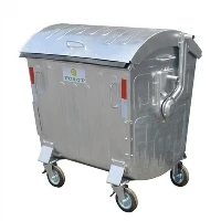 How do 1100L Galvanized Bins compare with stainless - steel bins?