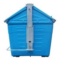 What is the load - bearing capacity of a galvanized garbage bin?