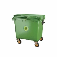 Are outdoor plastic garbage bins easy to move around with a cart?