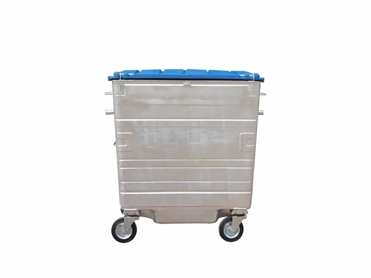 1100L Galvanised Garbage Can
