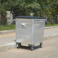 Galvanized Waste Basket